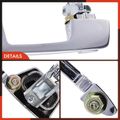 Chrome Exterior Door Handle with Keyhole for 1991 Dodge B250