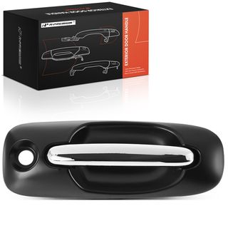 Front Passenger Black Housing Exterior Door Handle withKeyhole for Chrysler