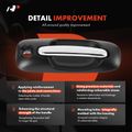 Front Passenger Black Housing Exterior Door Handle withKeyhole for 2003 Dodge Caravan