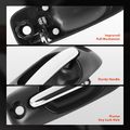 Front Passenger Black Housing Exterior Door Handle withKeyhole for 2003 Dodge Caravan