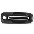 Driver Sliding Door Chrome Black Exterior Door Handle withKeyhole for 2005 Dodge Caravan