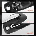 Driver Sliding Door Chrome Black Exterior Door Handle withKeyhole for 2005 Dodge Caravan