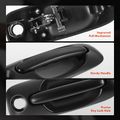 Driver Sliding Door Smooth Black Exterior Door Handle withKeyhole for 2005 Dodge Grand Caravan