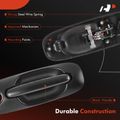 Passenger Sliding Smooth Black Exterior Door Handle withKeyhole for 2006 Dodge Caravan