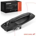 Passenger Sliding Smooth Black Exterior Door Handle withKeyhole for 2006 Dodge Caravan