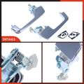 2 Pcs Chrome Exterior Door Handle with Keyhole for 1987 Dodge W100