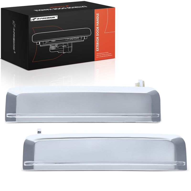 2 Pcs Chrome Exterior Door Handle for 1993 Nissan Pathfinder