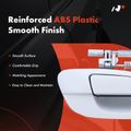 Rear Passenger Pearl White Exterior Door Handle for 2003 Nissan Altima