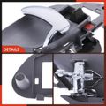 Front Driver or Rear Driver Gray & Chrome Interior Door Handle for 1998 Chevrolet C3500