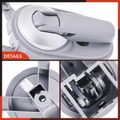 Front Driver Gray with Chrome trim Interior Door Handle for 2005 Nissan Quest