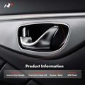 Front Driver or Rear Driver Black & Chrome Interior Door Handle for 2016 Nissan X-Trail