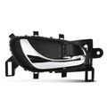 Front Passenger or Rear Passenger Black & Chrome Interior Door Handle for 2014 Nissan X-Trail