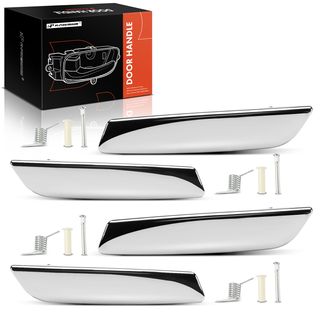 4 Pcs Front & Rear Chrome Interior Door Handle for Chevrolet Silverado 1500 GMC