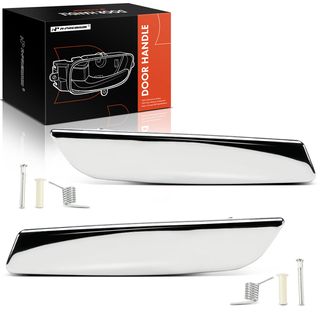 2 Pcs Front & Rear Silver Interior Door Handle for Chevrolet Silverado 1500 GMC