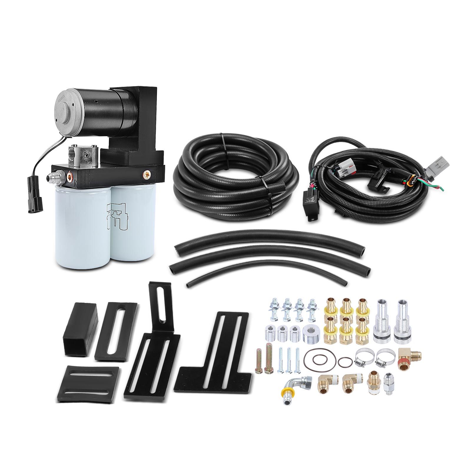 165GPH Diesel Fuel Lift Pump System For Dodge Ram 5.9L/6.7L Cummins 2005-2018 - TSD07165G