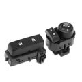 2 Pcs Mirror Switch & Door Lock Switch for 2011 GMC Sierra 2500 HD