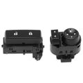 2 Pcs Mirror Switch & Door Lock Switch for 2011 GMC Sierra 2500 HD