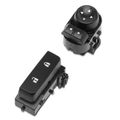 2 Pcs Mirror Switch & Door Lock Switch for 2011 GMC Sierra 2500 HD