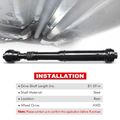 Front Driveshaft Prop Shaft Assembly for 2016 Volkswagen Touareg