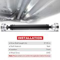 Front Driveshaft Prop Shaft Assembly for 2016 Jeep Grand Cherokee