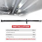 Rear Driveshaft Prop Shaft Assembly for Dodge Journey 2009-2017 AWD