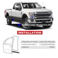 2 Pcs Front Door Lower Weatherstrip Seal for 2016 Ford F-350 Super Duty