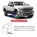 4 Pcs Front & Rear Door Lower Weatherstrip Seal for 2015 Ford F-350 Super Duty