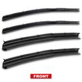 4 Pcs Front & Rear Door Lower Weatherstrip Seal for 2015 Ford F-350 Super Duty