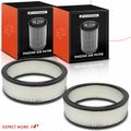 2 Pcs Front Engine Air Filter for 1995 Chevrolet K1500 Suburban 6.5L V8