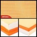 2 Pcs Engine Air Filter with Rigid Panel for 2000 Mazda 626