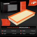 2 Pcs Engine Air Filter for 2002 Volkswagen Jetta 1.8L l4