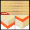 2 Pcs Engine Air Filter with Flexible Panel for 2004 Volvo S80 2.9L l6