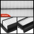 2 Pcs Engine Air Filter with Rigid Panel for 2001-2006 Mitsubishi Montero