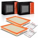 2 Pcs Engine Air Filter with Flexible Panel for Saturn Ion 2006-2007 L4 2.2L 2.4L