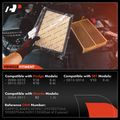 2 Pcs Engine Air Filter with Flexible Panel for Dodge Viper Mazda RX-8 2004-2011