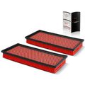 2 Pcs High Performance Engine Air Filter for 2002 Dodge Durango 5.9L V8