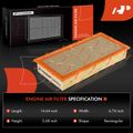 2 Pcs Engine Air Filter for 2019 Ford F-59 Commercial Stripped Chassis