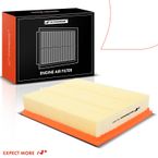 2 Pcs Engine Air Filter with Flexible Panel for Dodge Nitro 07-11 Jeep Liberty 08-12