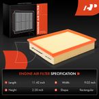 Engine Air Filter with Flexible Panel for Dodge Nitro 07-11 Jeep Liberty 08-12