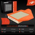 2 Pcs Engine Air Filter for 2015 Ram C/V