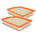 2 Pcs Engine Air Filter with Flexible Panel for 2014 Jeep Cherokee 3.2L V6