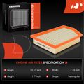 Engine Air Filter with Flexible Panel for 2017 Jeep Cherokee 3.2L V6