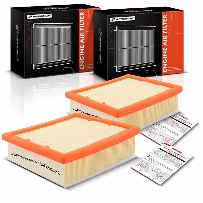 2 Pcs Engine Air Filter for Jeep Compass 1721 Renegade Fiat 500X Ram