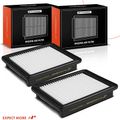 2 Pcs Engine Air Filter with Rigid Panel for 2017 Chevrolet Spark 1.4L l4