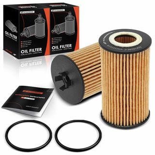 2 Pcs Engine Oil Filter for Buick Encore Chevy Cruze Malibu 10K Miles Protection