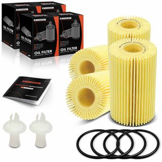 4 Pcs Engine Oil Filter for Toyota Tundra Land Cruiser Lexus IS500 LX570 GS F