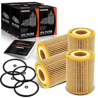 4 Pcs Engine Oil Filter for Mercedes-Benz E320 Dodge Freightliner Jeep