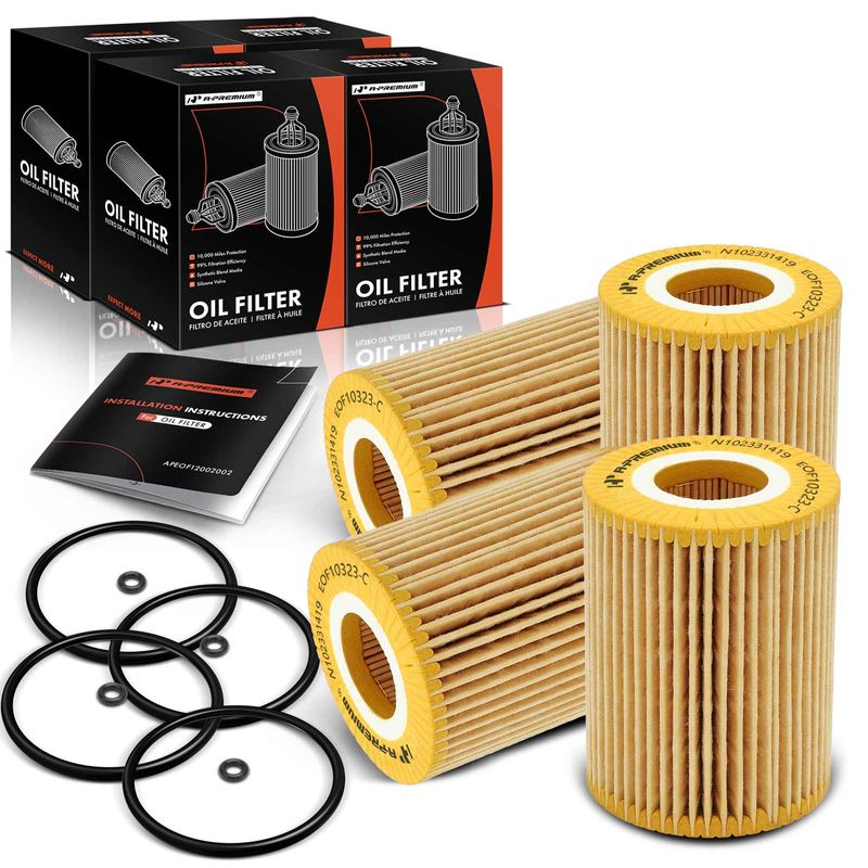 4 Pcs Engine Oil Filter for 2014 Freightliner Sprinter 2500 3.0L V6