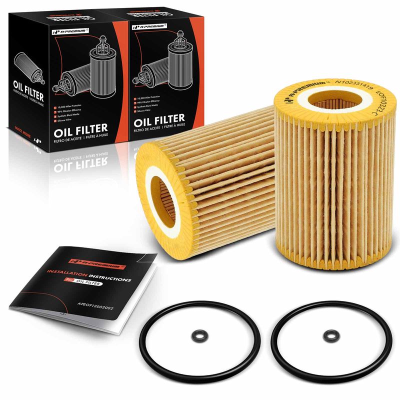 2 Pcs Engine Oil Filter for 2010 Mercedes-Benz Sprinter 3500 3.0L V6