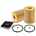 2 Pcs Engine Oil Filter for 2010 Mercedes-Benz Sprinter 3500 3.0L V6